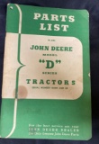 John Deere Model ‘D’ Series Tractors Parts List Manual, PL-RD1