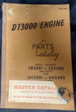 Caterpillar D13000 Engine Parts Catalog, Form 5592