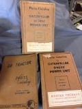 Three Caterpillar Parts Catalogs for D17000, D4600, and D8 Tractor Units