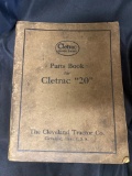 Parts Book for Cletrac ’20’ by The Cleveland Tractor Co., Cleveland, USA