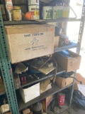Contents Of Parts Shelf With Assorted Automotive Items