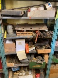 Parts Shelf with Miscellaneous Automotive and Hardware Items