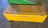 Caterpillar Metal Toolbox with Yellow Finish