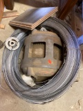 Large Electric Motor With Wiring and Pulley