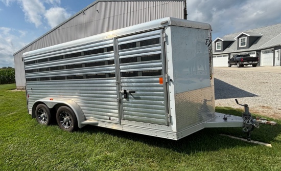 2013 Exciss C-Series STCLP714 Bumper Pull, Tandem Axle, Livestock Trailer  Inside Trailer Height: 72