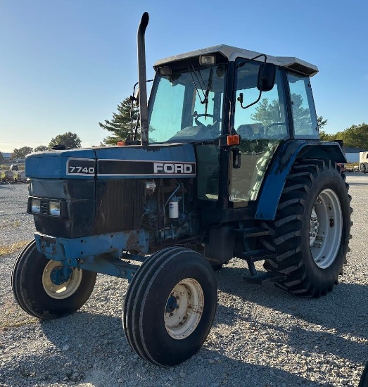 Ford 7740 Diesel Tractor, new tires on front, runs and drives, it was used all summer, seller bought