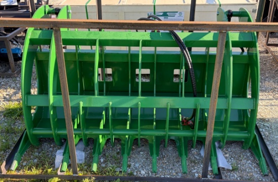 Skid Steer Grapple Bucket, 77"