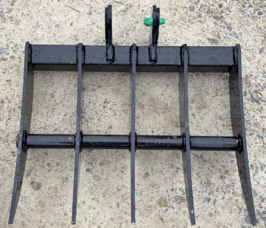 Mini Excavator Rake Attachment