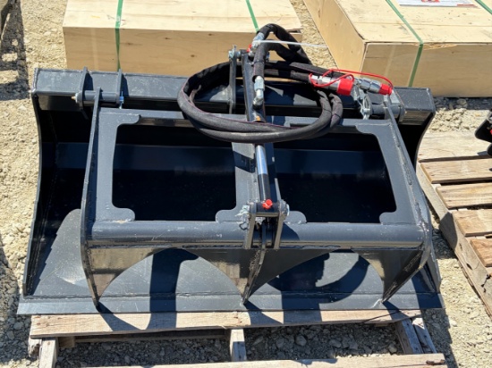 Wolverine Mini Skid Steer Stump Grapple Bucket, 44"