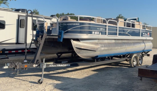 2019 Sun Tracker Pontoon and Trailer, 10 Passenger, Boath Boat and Trailer Have West Virginia Titles