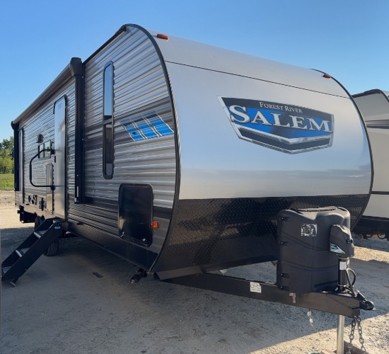 2022 Forest River Salem 26DBUD Travel Trailer Camper, Sleeps 8, 1 Slide, Has Title, VIN: 4X4TSMB28NA