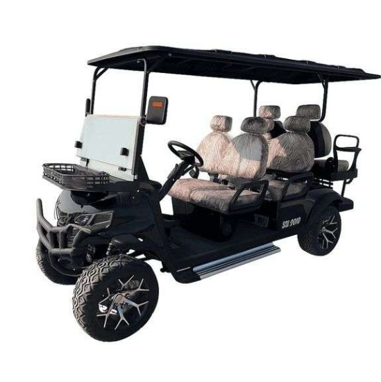 NEW Red 6 Passenger High End Golf Cart, Unassembled