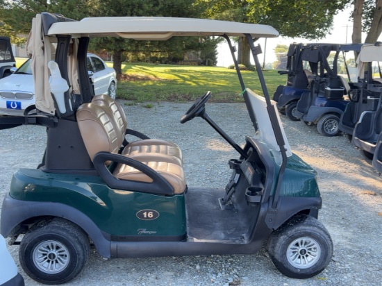 2021 Club Car Electric Golf Cart, Premium Seats, Green w/Beige Top, Just in Off of Lease, 48 Volt, C