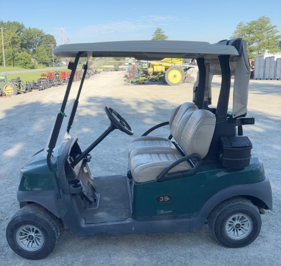 2021 Club Car Electric Golf Cart, Premium Seats, Green w/Beige Top, Just in Off of Lease, 48 Volt, C