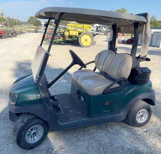 2021 Club Car Electric Golf Cart, Premium Seats, Green w/Beige Top, Just in Off of Lease, 48 Volt, C