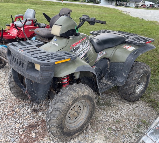 2004 Polaris Sportsman 700, 601.6 Hours, Runs and Rides Good, 4x4 Works, No title