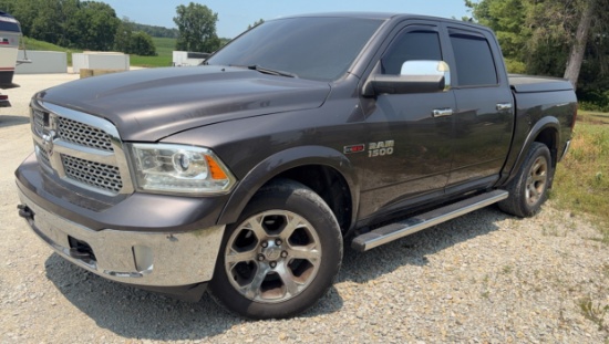 2015 Dodge Ram 1500 Laramie, Diesel, 216,116 Miles, Non-Running, Engine Doesn't Run, Will Need Haule