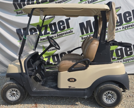 2022 Club Car Electric Golf Cart, Premium Seats, Beige w/Beige Top, Just in Off of Lease, 48 Volt, C