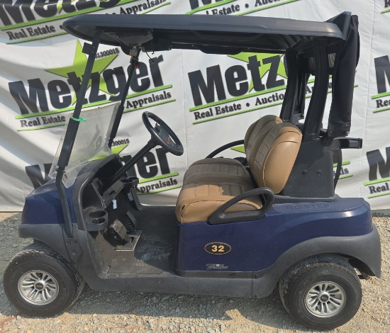 2021 Club Car Lithium Golf Cart, Premium Seats, Just in Off of Lease, Blue w/Black Top, Lithium Batt