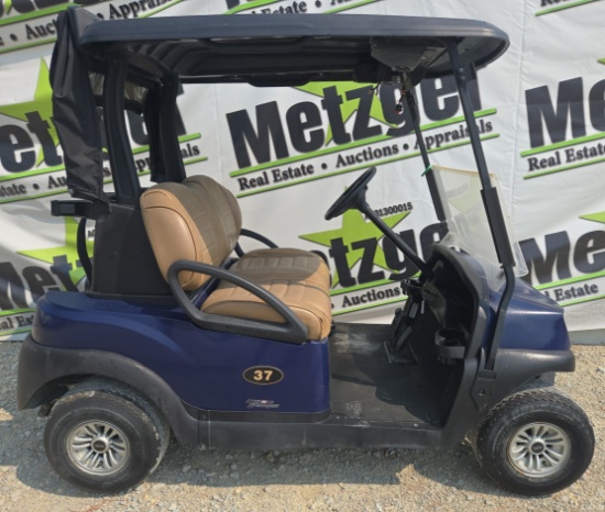 2021 Club Car Lithium Golf Cart, Premium Seats, Just in Off of Lease, Blue w/Black Top, Lithium Batt