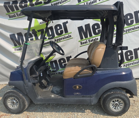 2021 Club Car Lithium Golf Cart, Premium Seats, Just in Off of Lease, Blue w/Black Top, Lithium Batt
