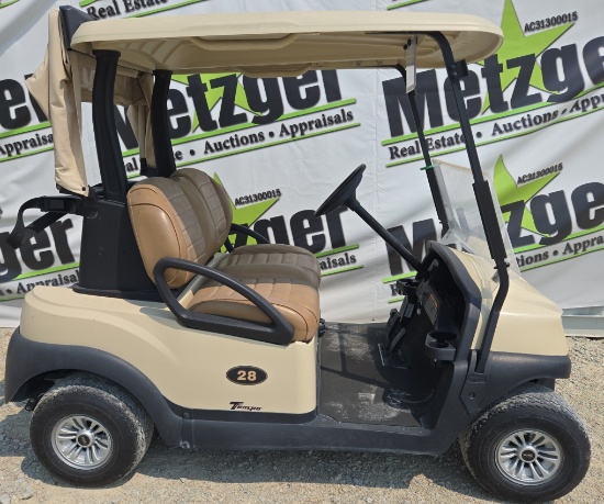 2022 Club Car Electric Golf Cart, Premium Seats, Beige w/Beige Top, Just in Off of Lease, 48 Volt, C