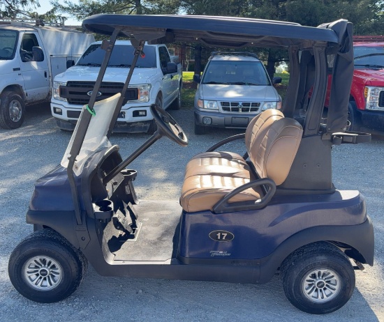 2021 Club Car Lithium Golf Cart, Premium Seats, Just in Off of Lease, Blue w/Black Top, Lithium Batt