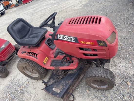 Huskee Riding Mower, Non-Running, Ran 5 Months Ago, No Key