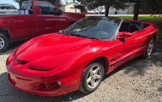 2001 Pontiac Firebird Convertible, 57,508 Miles, Runs and Drives, Came from Florida, Has Title, VIN: