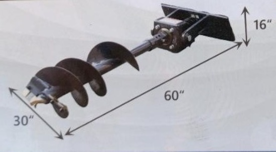 Mini Skid Steer Auger Drive and Bit