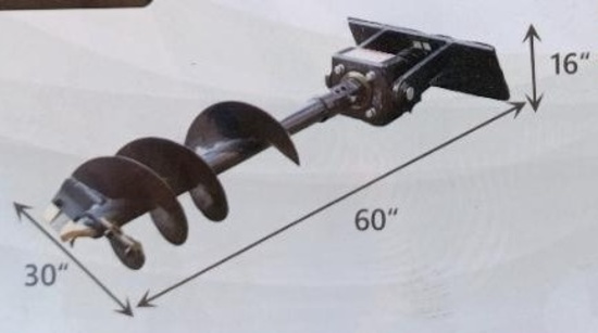Mini Skid Steer Auger Drive and Bit