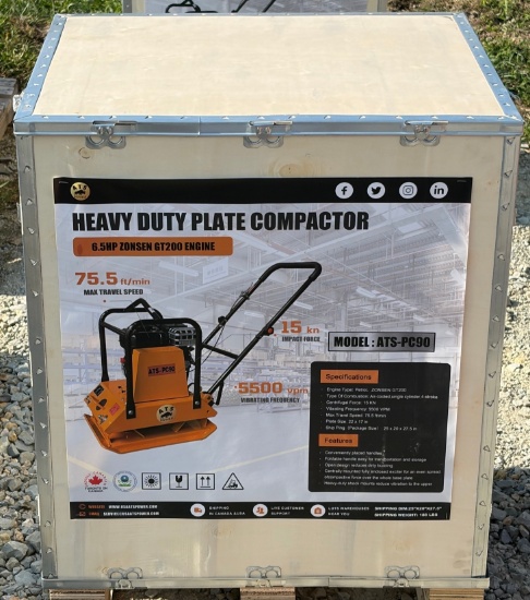 Heavy Duty Plate Compactor, Model ATS-PC90