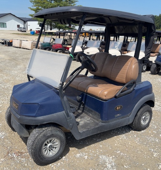 2021 Club Car Lithium Golf Cart, Premium Seats, Just in Off of Lease, Blue w/Black Top, Lithium Batt