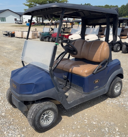 2021 Club Car Lithium Golf Cart, Premium Seats, Just in Off of Lease, Blue w/Black Top, Lithium Batt
