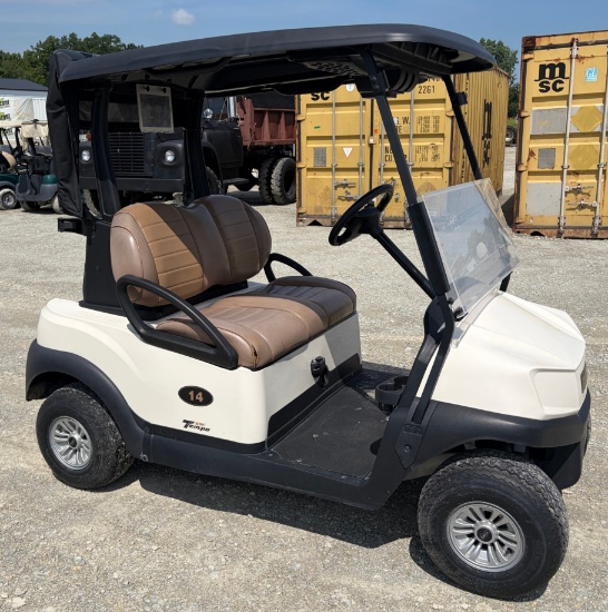 2020 Club Car Lithium Golf Cart, Premium Seats, Just in Off of Lease, Cashmere w/Black Top, Lithium