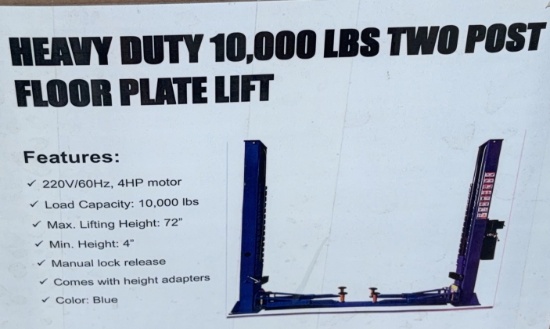 10,000 Lbs Two Post Lift