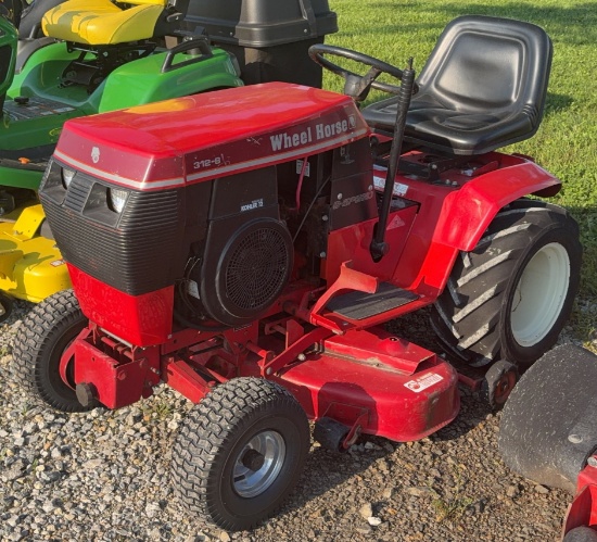 Wheel Horse 312-B Garden Tractor, Runs and Mows, 1,240 Hours