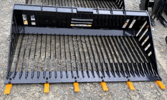 Skid Steer Rock Bucket, 66"