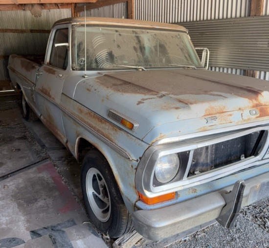 1970 F-100 Truck, Out of Casper Wyoming, Nice Wheels and Tires, Body is Extremely Solid, V8 Motor wi