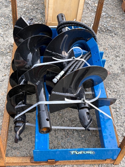 Skid Steer Auger with 3 Bits