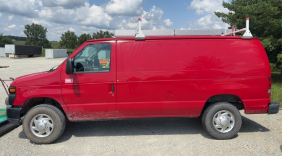 2013 Ford E-350 Van, Fleet Maintained, Runs and Drives, 165,853 Miles, Has Title, VIN: 1FTSE3EL1DDB1