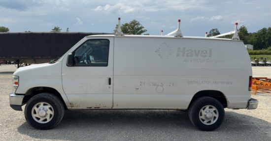 2013 Ford E-350 Van, Power Windows/Locks, Fleet Maintained, Runs, Will Drive, But Transmission is Sl