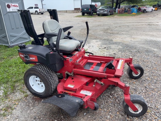 Bush Hog Zero Turn Lawn Mower, 1,598.8 hours, Runs and Mows, Choke Lines Missing Clip, Have to Manua