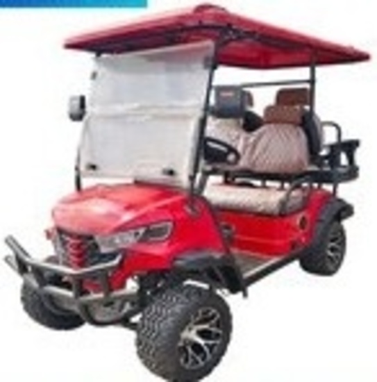 NEW 2026 High End Off-Road Orange 4 Seat Golf Cart, Unassembled