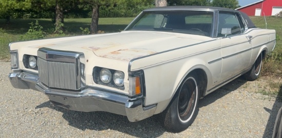 1970 Lincoln Continental Mark III, Reads 1,005 Miles, Unknown if Actual Mileage,Non-Running, Solid P