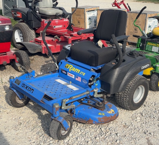 Dixon Ram 42" Zero Turn Mower, Runs and Mows, Hour Meter Doesn't Read