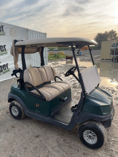 2021 Club Car Electric Golf Cart, Premium Seats, Green w/Beige Top, Just in Off of Lease, 48 Volt, C