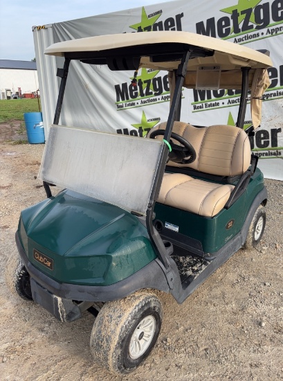 2021 Club Car Electric Golf Cart, Premium Seats, Green w/Beige Top, Just in Off of Lease, 48 Volt, C
