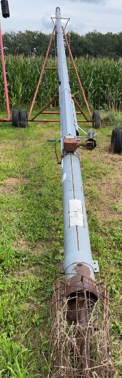 Hutchinson 8”x63' Transfer Auger, 540 PTO, Missing Tractor Side of PTO, Has Corn Inside of it Still