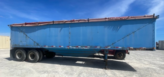 1983 Monon Hopper Bottom Semi Trailer, 34', Brand New Tarp Not Installed in Back of Trailer, Has Tit